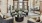 beautiful clubroom with chandelier