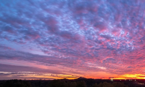 a colorful sky with clouds